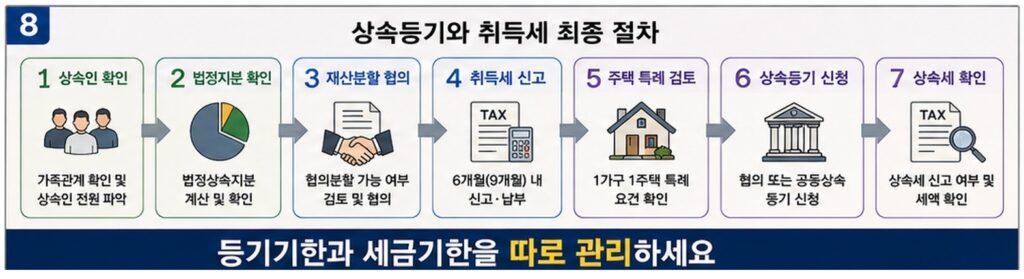 상속등기 취득세 최종 확인 절차