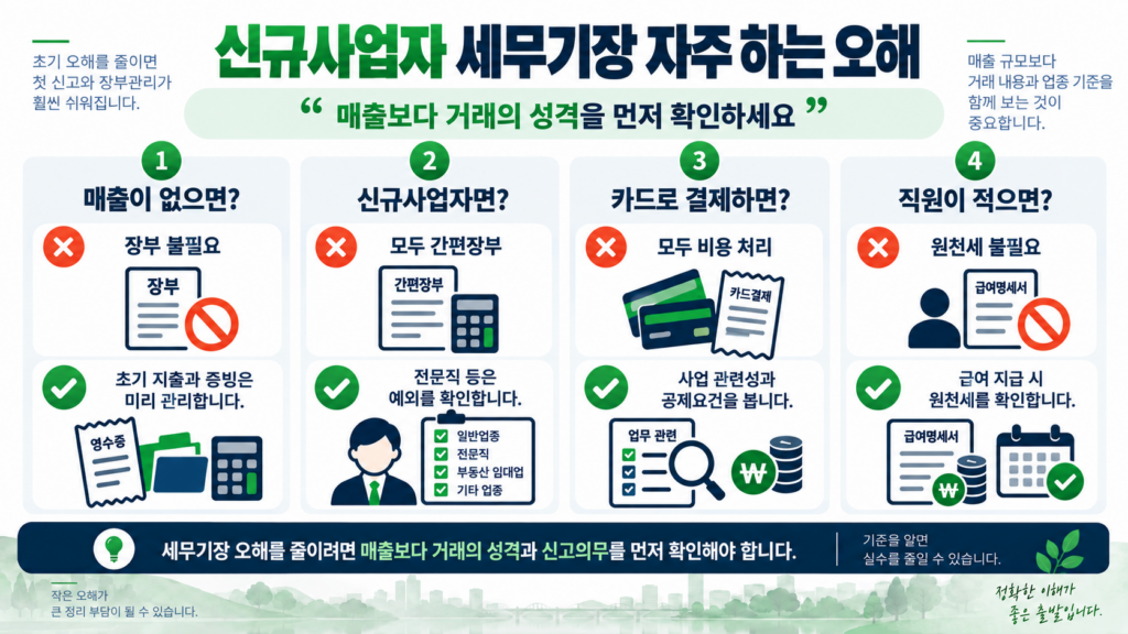 송도세무기장 신규사업자 자주 하는 오해와 실수