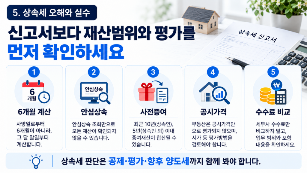 상속세 신고 자주 하는 오해와 실수