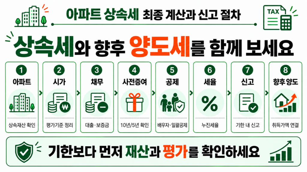 아파트 상속세 최종 계산과 신고 절차