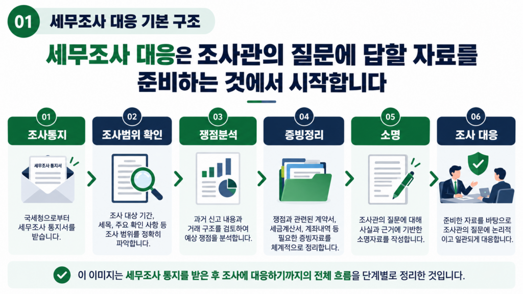 AI 세무소명서 작성 사실관계 증빙 법령 검증 기본 구조